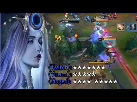 LUX  GamePlay Soloq  - Impossible to win with the most toxic team I've ever seen /LUX VS cassiopeia