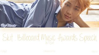 Skit: Billboard Music Awards Speech (Color Coded Lyrics Han/Rom/Eng)