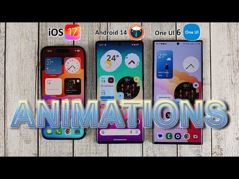 One UI 6 vs iOS 17 vs Android 14 - Animations Comparison!