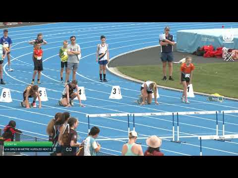 U14 Girls 80m Hurdles Heat 5: 2021 State Combined Events Championships // LAVicTV