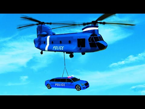 Flying Limo Police Helicopter Car Robot Games#7