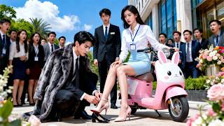 Alle mobben das arme Mädchen,aber es stellte sich heraus,dass sie die Frau des CEO war, Reue!#drama