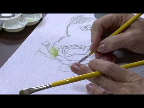 Mulher.com 03/06/2014 - Pintura Tecido Rosa por Beth Matteelli - Parte 1