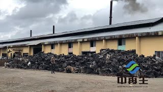 Car Engine Crusher Engine Block Scrap Recycling Equipment