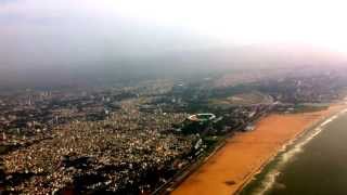 preview picture of video 'Chennai Airport Landing - Sea Approach (Great Aerial View)'