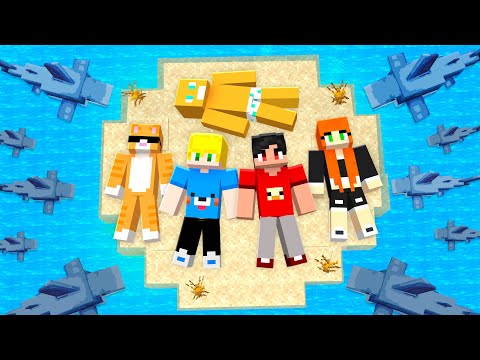 I survived 100 days on an island with friends in Minecraft!