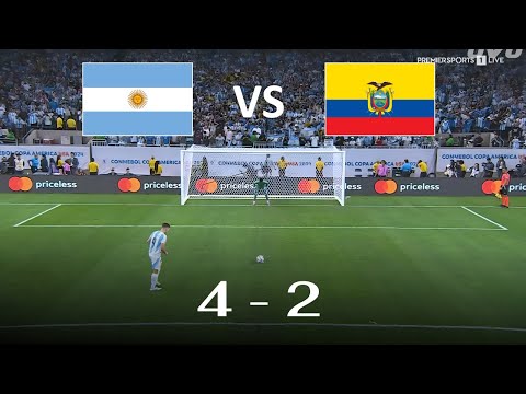 Full match: Argentina vs Ecuador 1 - 1 (4 - 2) Penalty shootout | Copa América 2024