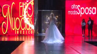 Expo Nupcias Pasarela de vestidos de novia por Alta Moda Sposa Marzo 2017