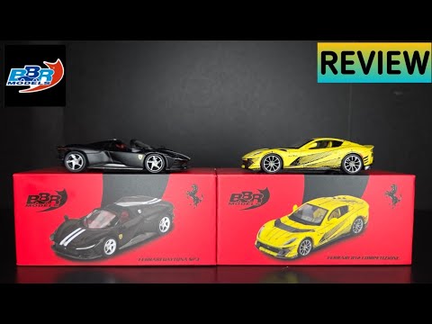 Feature Image thumbnail for the video blog BBR Models 1/64 - Ferrari 812 Competizione Tailor Made & Daytona SP3 Matt Black - REVIEW by  booster_diecast