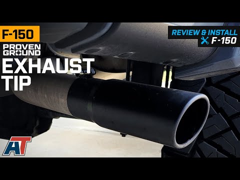F-150 Proven Ground Rolled End Round Exhaust Tip 3.50-Inch Black Review & Install