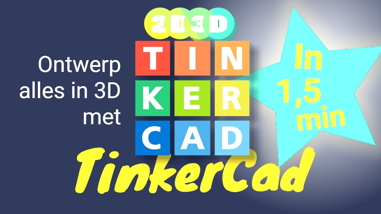 TinkerCad in 1,5 min - online en simpel lekker prutsen in 3D