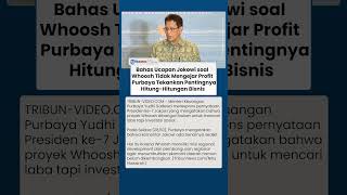 Respons Purbaya Mengenai Pandangan Jokowi atas Proyek Whoosh yang Tidak Fokus pada Laba