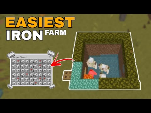 Insane Iron Farm Build for MCPE 1.20+