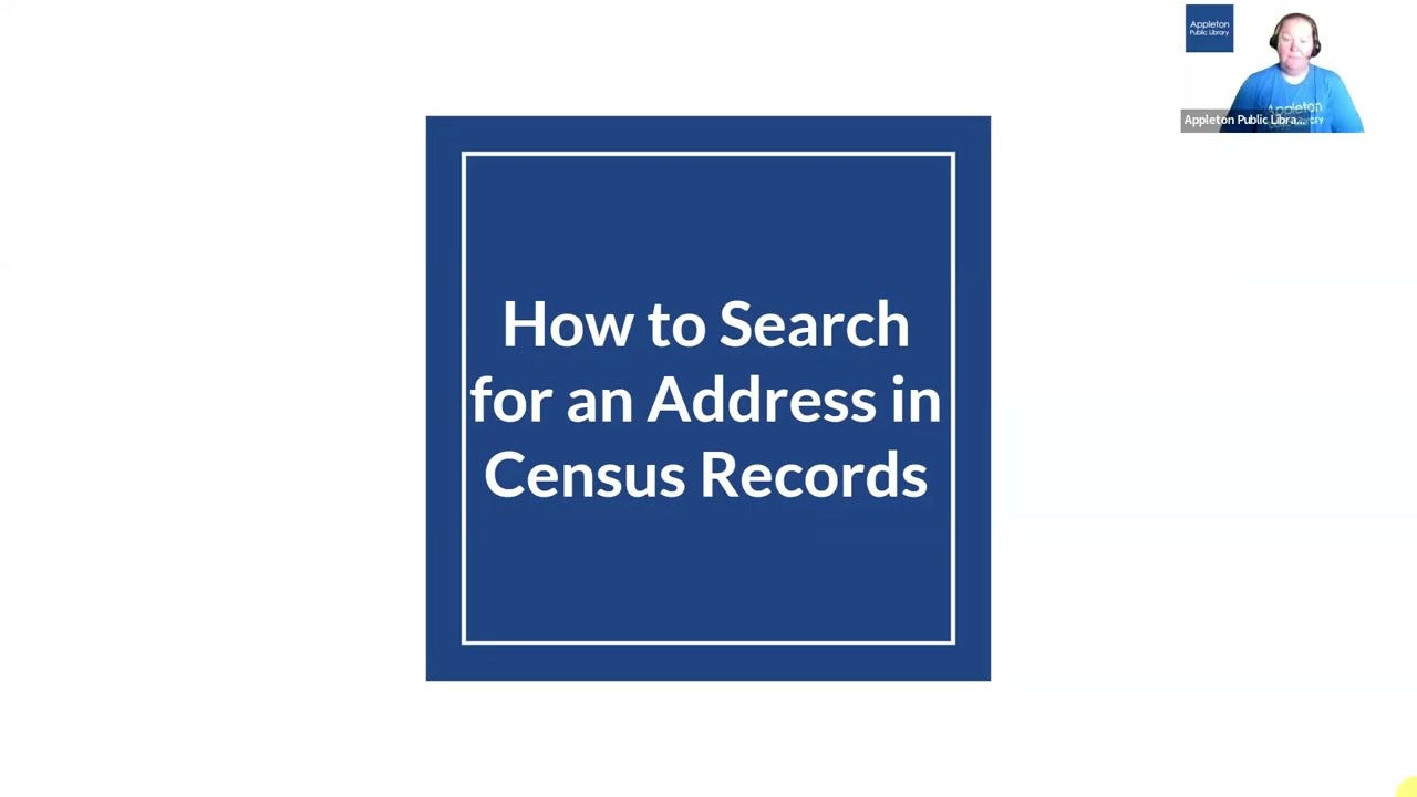 Search for Census Records Using An Address