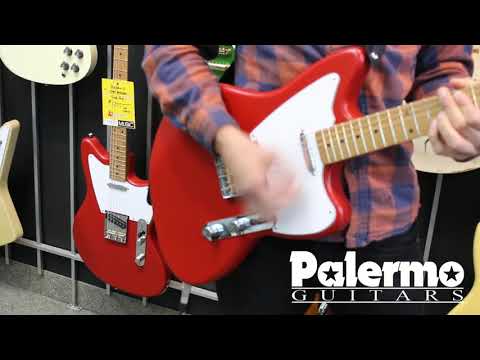 Palermo Custom Shop Jazz Bastard Electric Guitar 2019 Fiesta Red Relic image 5