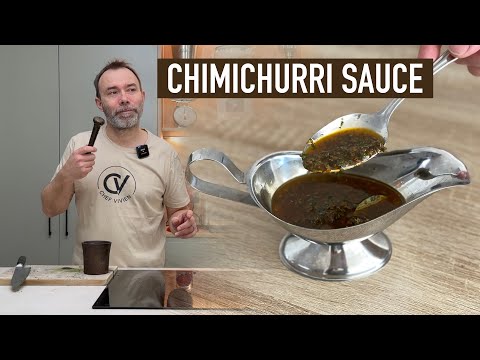How to make traditional CHIMICHURRI SAUCE recipe for asado