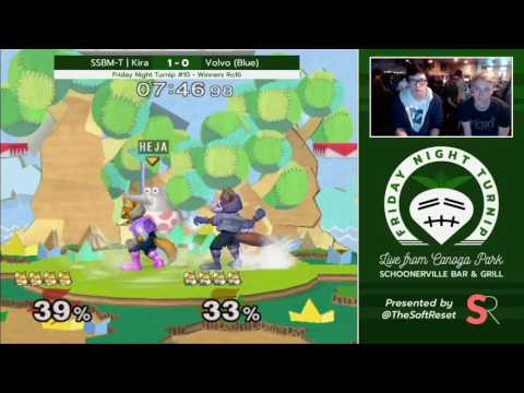 Friday Night Turnip #10 - SSBM-T | Kira (Fox) vs. Volvo (Fox) - Winners Ro16