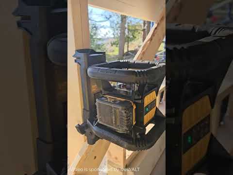 DeWALT Green Self Leveling Laser 1/16" Accuracy @ 100' with Wall Bracket #shorts