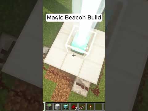 🌈Magic Beacon Build | Minecraft #shorts