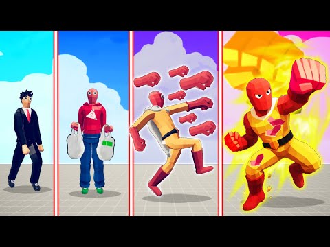 EVOLUTION OF SAITAMA - OPM ANIME ( ALL FORM ) | TABS - Totally Accurate Battle Simulator