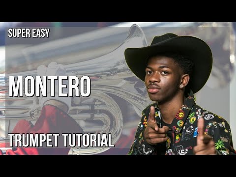 SUPER EASY: How to play Montero  by Lil Nas X on Trumpet (Tutorial)