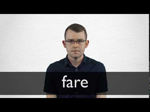 How to pronounce FARE in British English