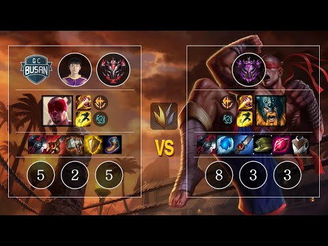 GCB Ryan Lee Sin vs Olaf Jungle - KR Patch 10.12