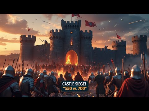 550 Battania Defend Castle vs 700 Vlandians! (Epic Bannerlord Siege)