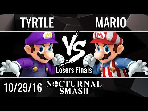 Tyrtle vs Mario - Loser's Finals - Nocturnal Smash Tournament - Smash Bros. Wii U