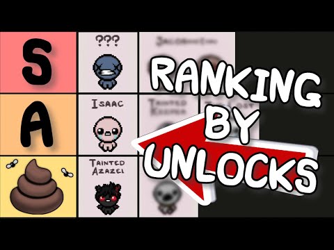 Ranking Isaac Characters BY THEIR UNLOCKS