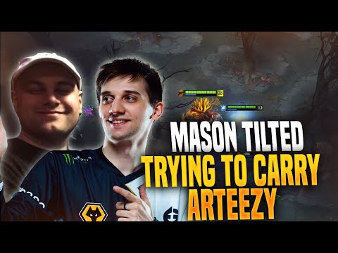 Mason Tilted While Trying to Carry Arteezy as IO (ft. Arteezy, Leostyle vs. Febby)