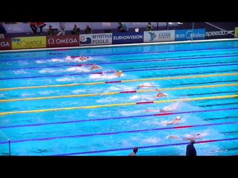 100m Butterfly Women, Final. Swimming World Championships BCN 2013. Sarah SJOSTROM Gold Medal