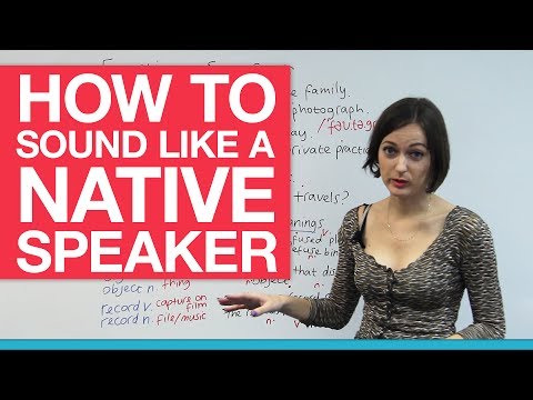 How to sound like a native speaker - Word Stress