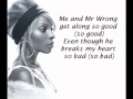 Mary J Blige Feat Drake Mr Wrong LYRICS ON SCREEN