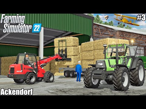 Building SHED and Storage STRAW Bales│Ackendorf │FS 22│3