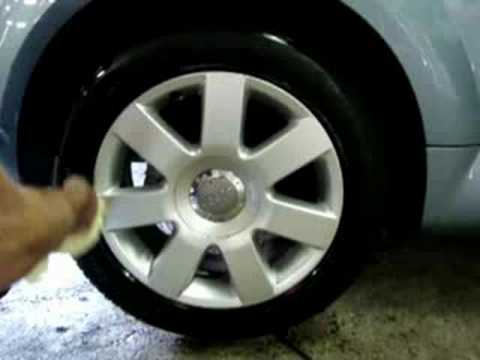 comment appliquer brillant pneu