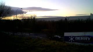 preview picture of video 'Lorry accident on Northway from Portadown to Craigavon 26th January 2011'