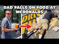 Daddy Temper Tantrum Falls Over At McDonalds Original
