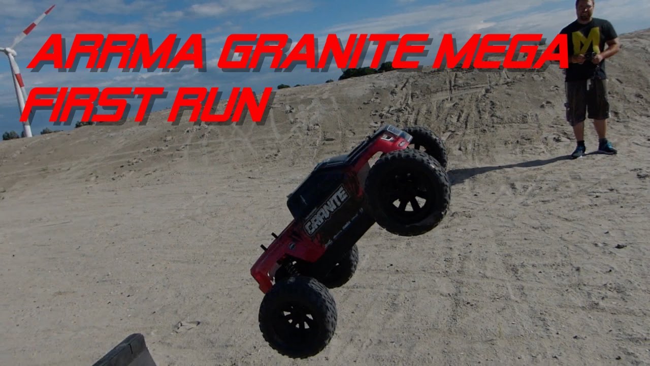 RC auto Granite Mega, červeno-černá