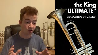 Video thumbnail for King Model 1117 'ULTIMATE' Marching Trumpet! | Instrument Reviews by Samuel Plays Brass