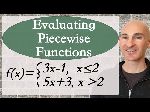 Piecewise Functions - How to Evaluate