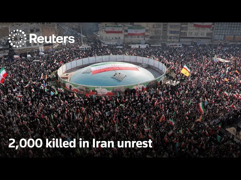 伊朗鎮壓抗議已造成2000人死亡?路透社揭露驚人數字! (2,000 killed in Iran unrest, official says | REUTERS)