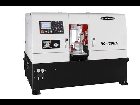Prévia do vídeo — Serra de fita automática enclausurada Actual Power NC-300HA