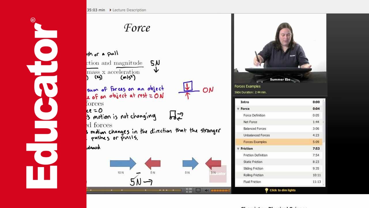 Physical Science: Forces