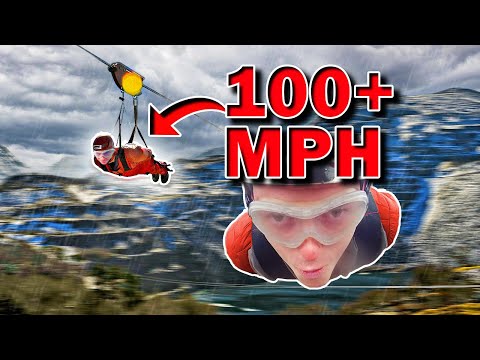 World's Fastest Zipline In A Storm (DANGEROUS)