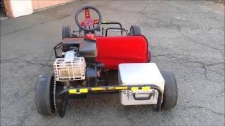 Craigslist $100 Go Kart with 5hp Tecumseh - Start Up & Walkaround