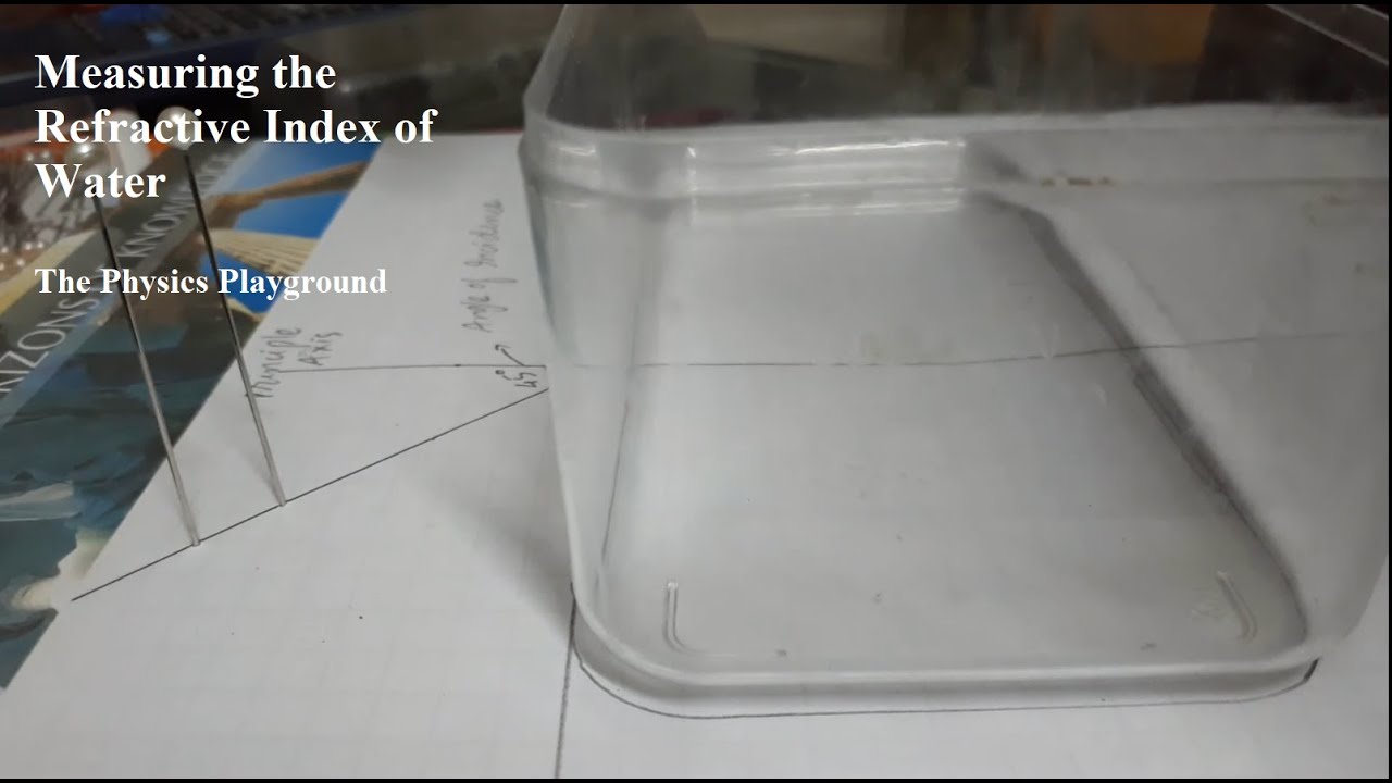Measuring the Refractive Index of Water: Experiment 2