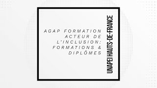 Agap formation acteur de l'inclusion : Formations et diplômes