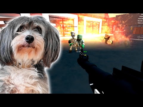 Bubbi skyder Zombier i Roblox