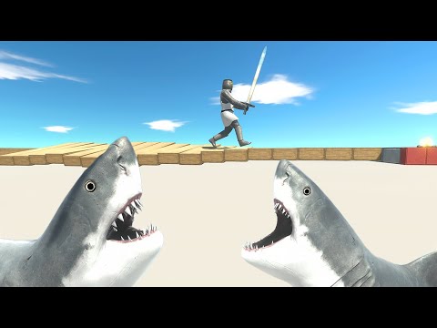Run Away from Hungry Sharks - Animal Revolt Battle Simulator
